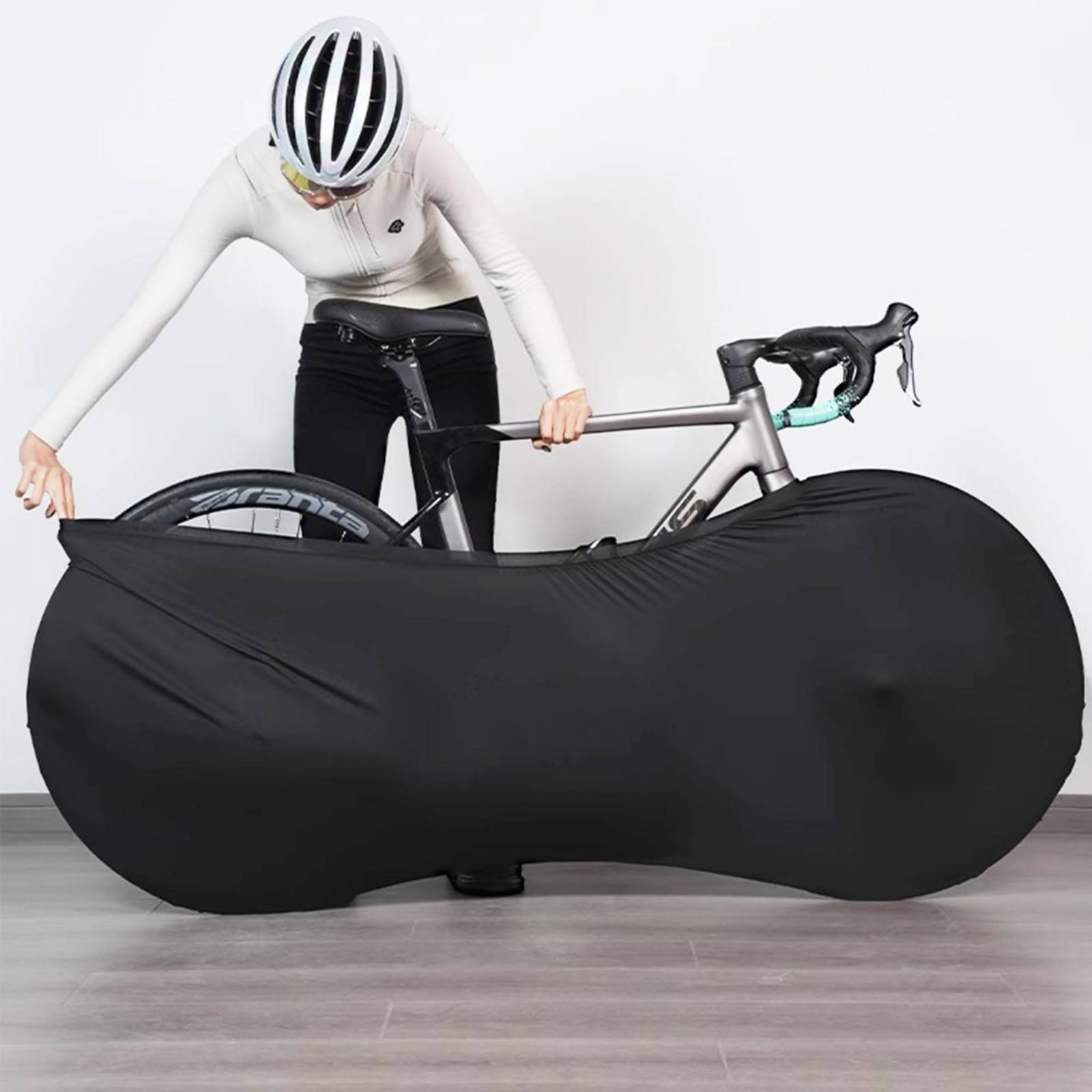 Cycling High Gear - サイクル保護カバー 防塵フルラップサイクルカバー アウトドアギア 高弾性素材 ガレージ用耐性素材
