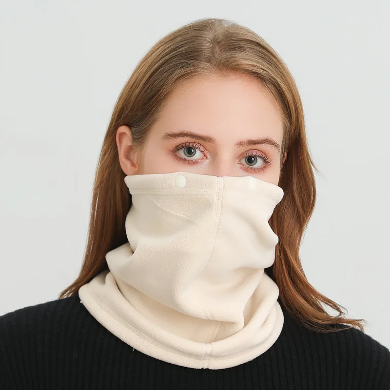Cycling Buff Neck Warmer - ポーラーフリースネックスカーフ冬厚いサイクリングバンダナ女性男性フェイスネックウォーマー多機能カバー帽子チューブスカーフバフマスク