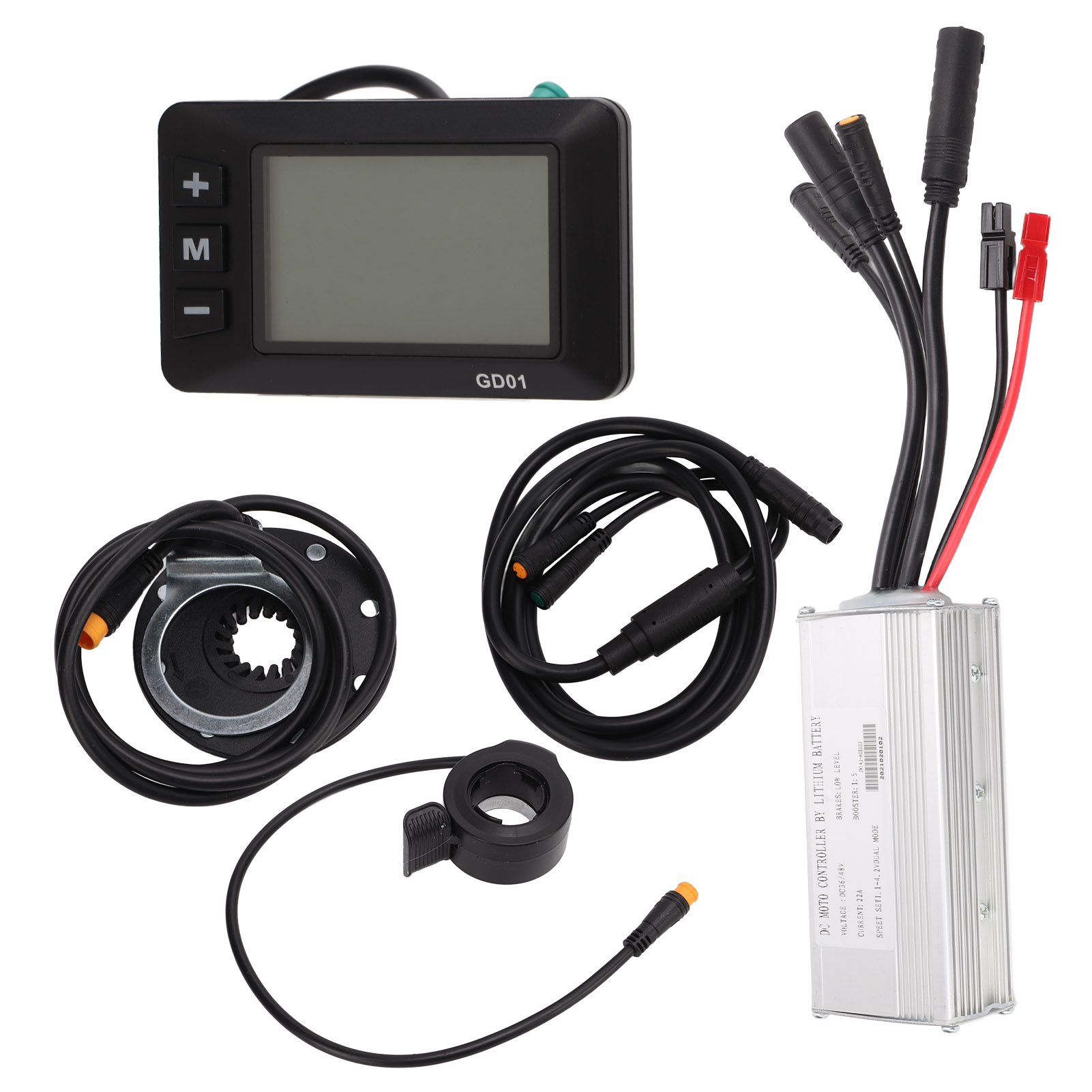 Cyclo Gear - 電動自転車モーターコントローラー 22A 電動自転車改造キット GD01 パネル付き 500W