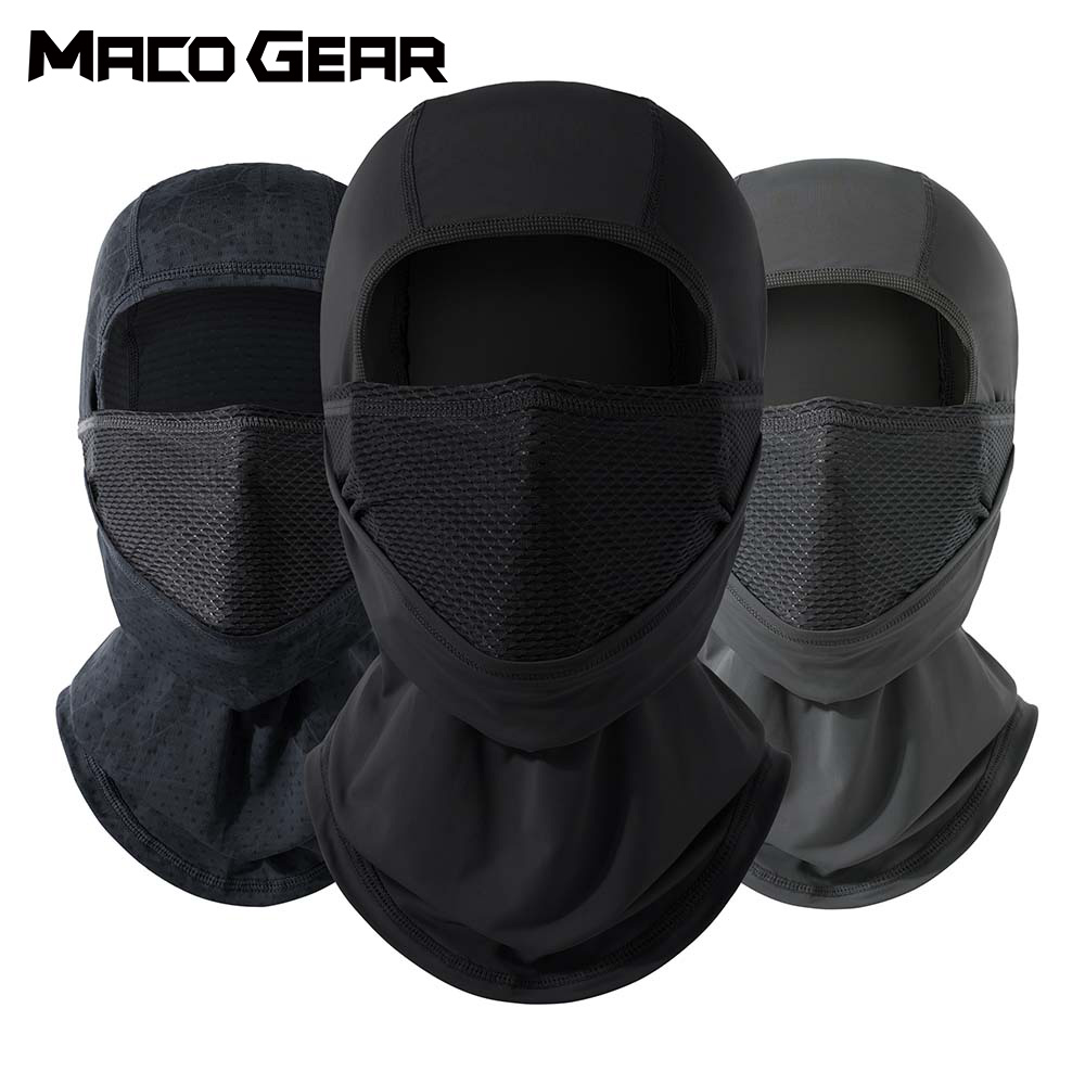 Aero Cycling Helmet - 夏用バイクバラクラバ通気性フルフェイスマスクヘルメットライナー、サイクリング、乗馬、MTB、スキー、防風ネックゲイター、ヘッドギア、男性用