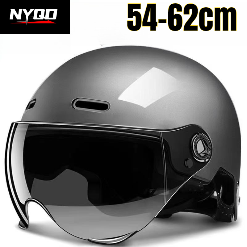 Aero Cycling Helmet - 3C認証済みハーフヘルメット（ゴーグル付き）大人用男女兼用電動自転車バイクMTBロードサイクリング安全ヘルメット