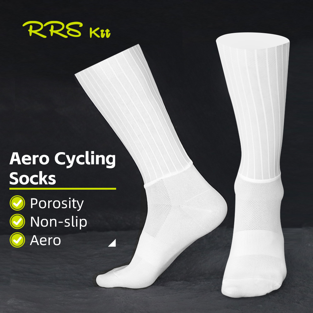 Cycling Gear Usa - Rrskit 夏サイクリング空力ソックス TPU 滑り止め耐摩耗性通気性アウトドアランニングサイクリングギアユニセックスソックス
