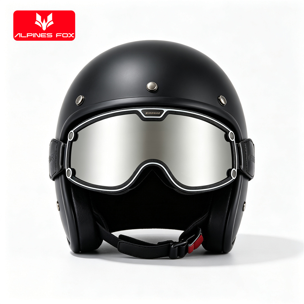 Aero Cycling Helmet - VEMAR レトロバイクゴーグル 防風防曇メガネ バイクヘルメット用 モトスポーツ サイクリング