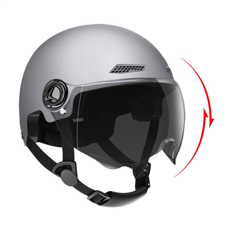 ヴィンテージオートバイクラシックヘルメットレトロスクーターハ - Aero Cycling Helmet のレビューと価格