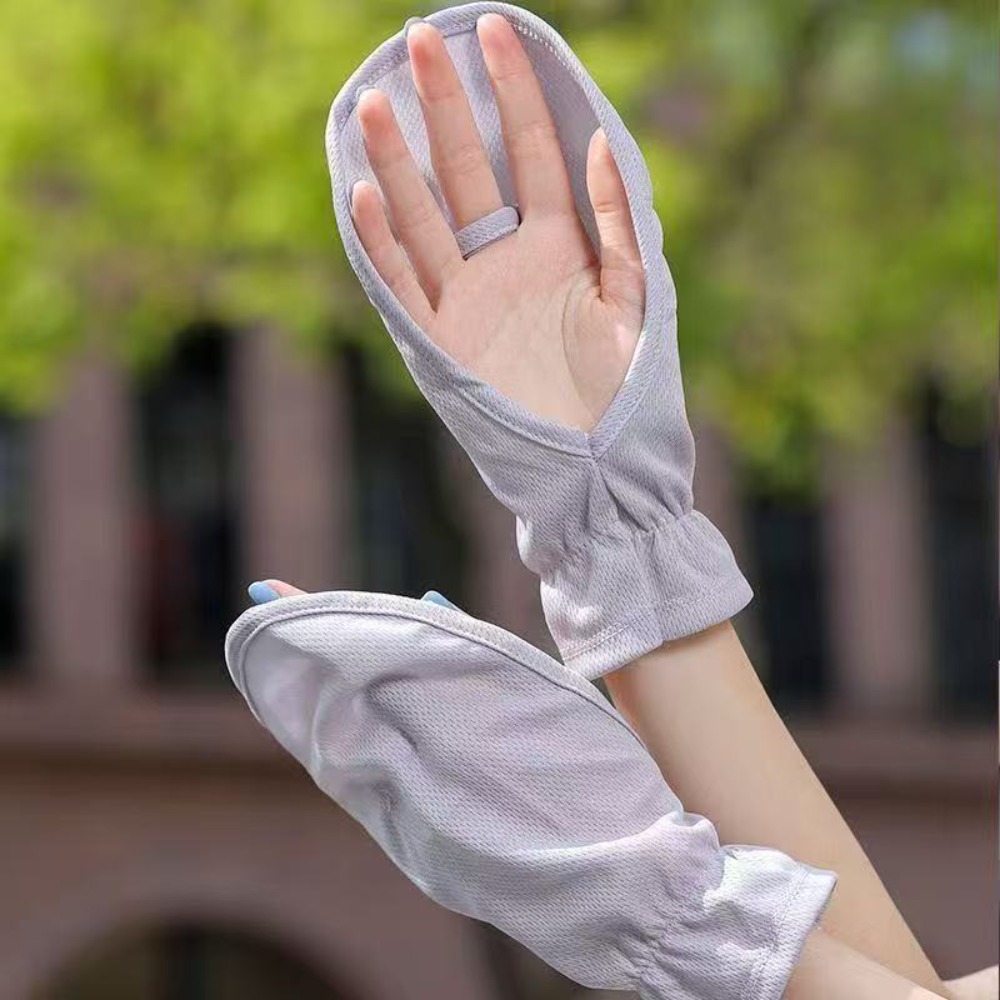 抗紫外線日焼け止めスリーブ 調節可能な袖口 日焼け止めドライ - Cycling Glove のレビューと価格