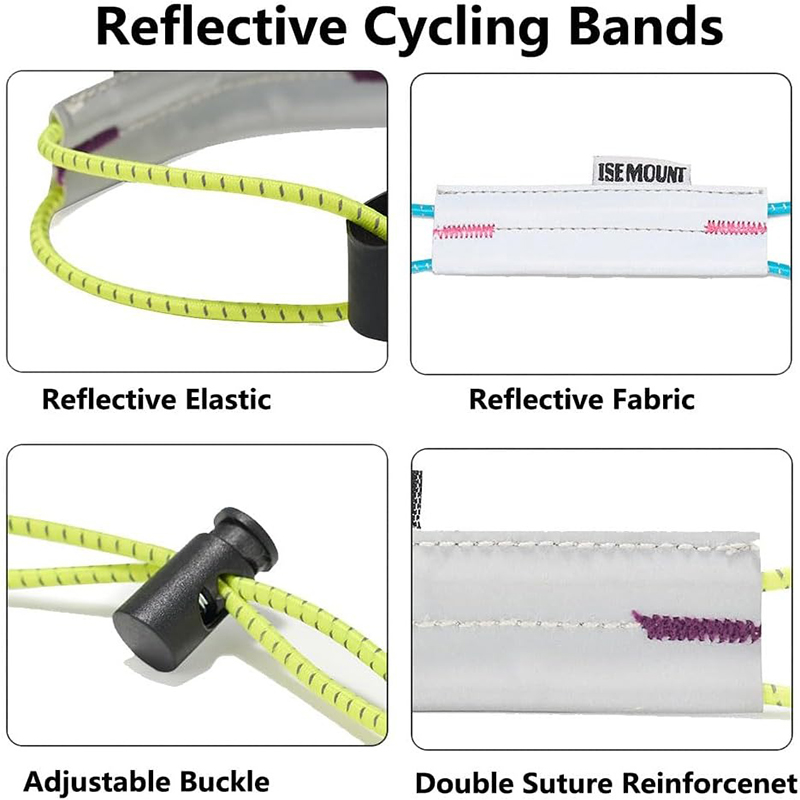 反射サイクリングパンツストラップ調節可能な自転車レッグクリッ - Cycling Gear Usa のレビューと価格