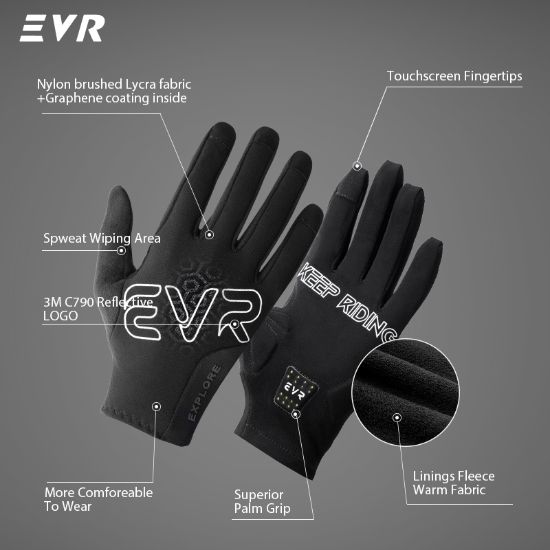 EVR 冬用サーマルサイクリンググローブ。男性用、女性用。グ - Cycling Gear Lycra のレビューと価格